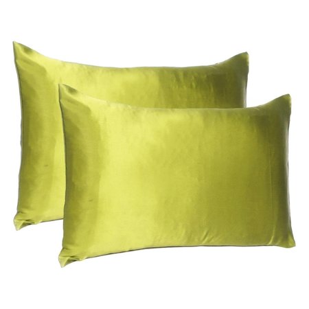 GFANCY FIXTURES 20 x 40 in. Lemongrass Dreamy Silky Satin King Size Pillowcases GF2627902